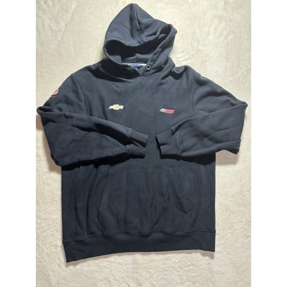 Chevy x RCR Hoodie Race Sweatshirt Red Kap Done Right Sleeve Patch Size 2XL